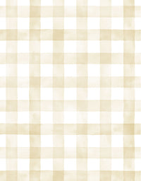 KIT DE 4 ROLOS - 1,00m x 50cm - Papel de Parede Adesivo Xadrez Vichy Aquarela Amarela