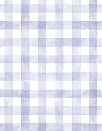 Papel de Parede Adesivo Xadrez Vichy Aquarela Lilás Com Película para áreas úmidas e molhadas 3,00x0,50m