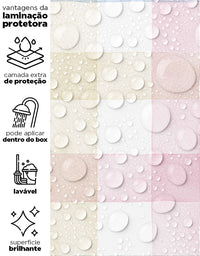 KIT DE 1 ROLOS - 1,50m x 50cm - Papel de Parede Adesivo Xadrez Vichy Aquarela Colorido