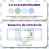 KIT DE 5 ROLOS - 2,50m x 50cm - Papel de Parede Adesivo Xadrez Vichy Aquarela Azul e Verde