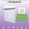 KIT DE 5 ROLOS - 2,50m x 50cm - Papel de Parede Adesivo Xadrez Vichy Aquarela Azul e Verde