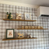 Papel de Parede Adesivo Xadrez Vichy Aquarela Sálvia