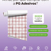 KIT DE 5 ROLOS - 1,00m x 50cm - Papel de Parede Adesivo Xadrez Vichy Aquarela Rosa Blush