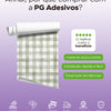 KIT DE 5 ROLOS - 1,00m x 50cm - Papel de Parede Adesivo Xadrez Vichy Aquarela Oliva