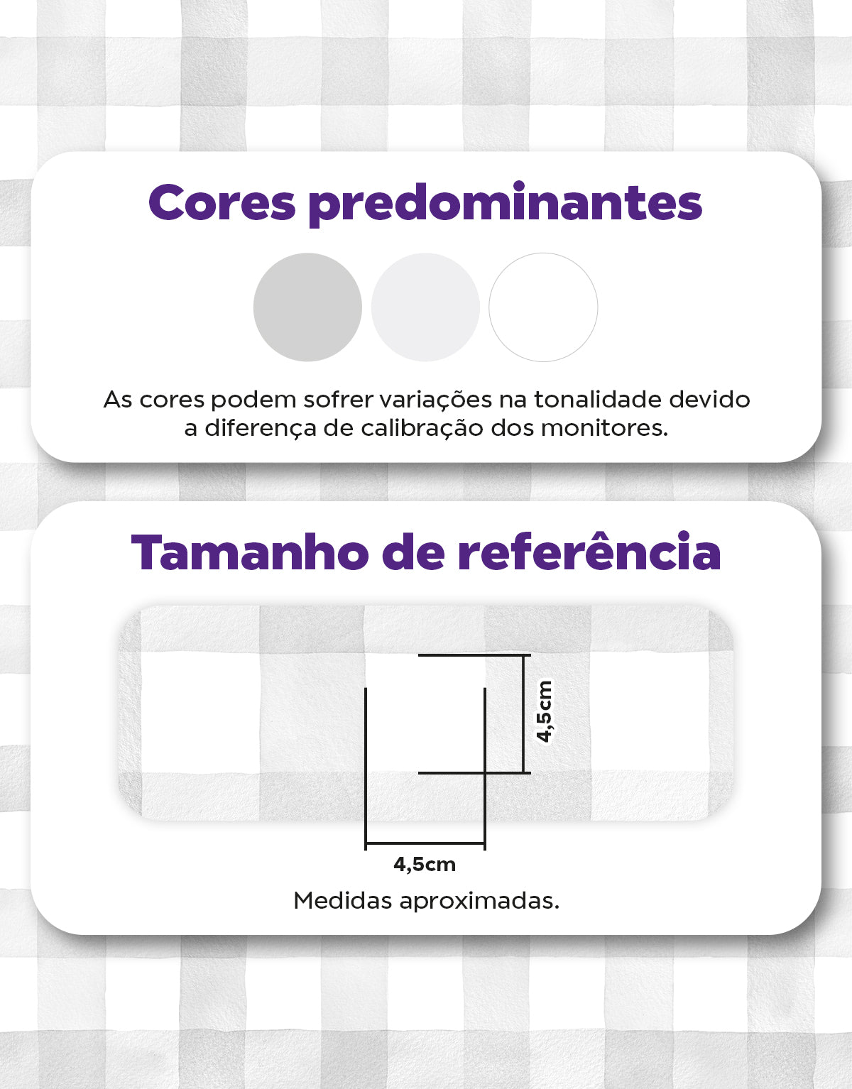 Papel de Parede Adesivo Xadrez Vichy Aquarela Cinza Crômio