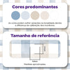 KIT DE 5 ROLOS - 1,00m x 50cm - Papel de Parede Adesivo Xadrez Vichy Aquarela Azul e Marrom