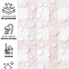 Papel de Parede Xadrez Grid Rosa Bebê
