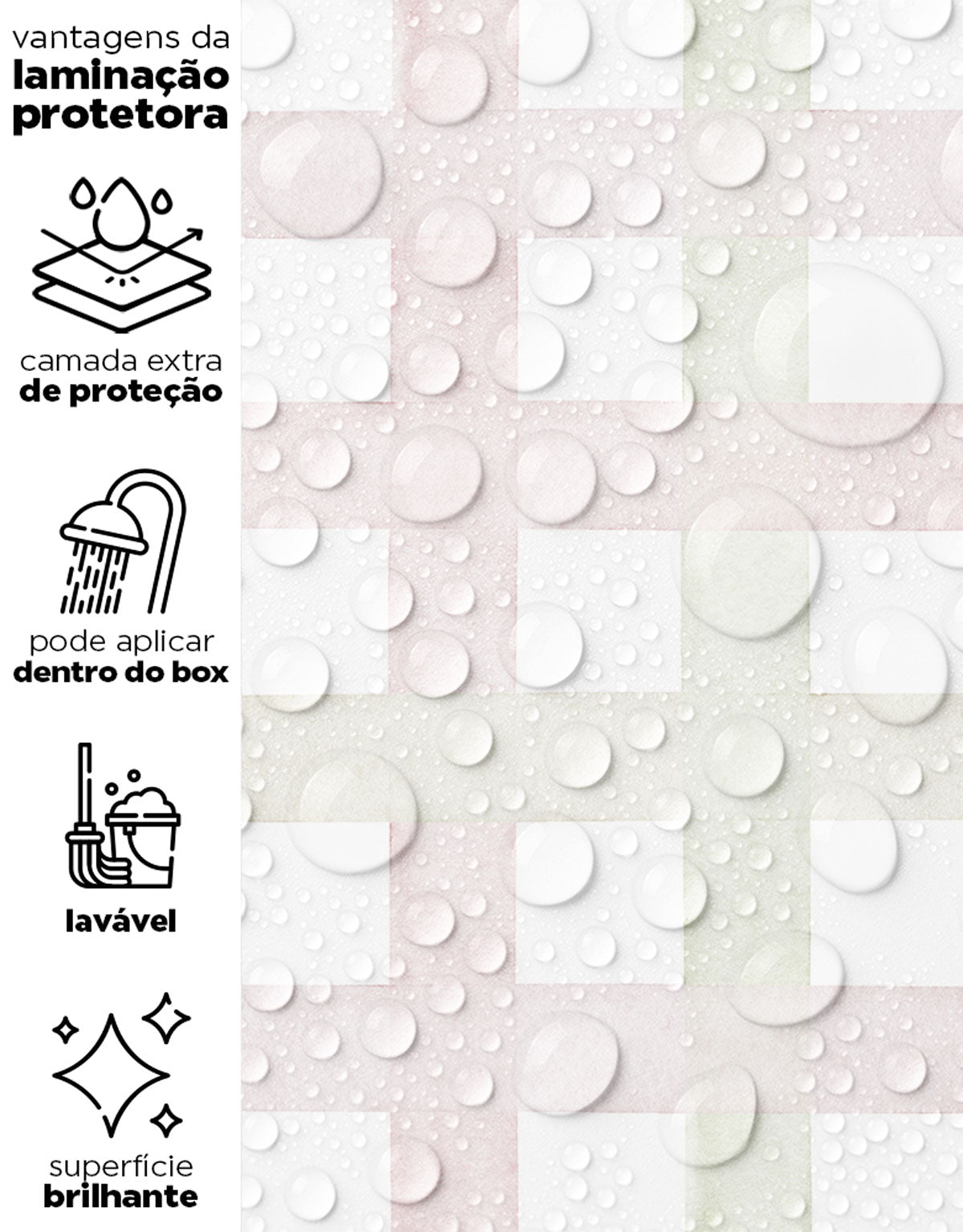 Papel de Parede Xadrez Grid Rosa e Verde
