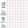 Papel de Parede Adesivo Xadrez Grid Rosa e Azul