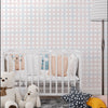 Papel de Parede Adesivo Xadrez Grid Rosa e Azul