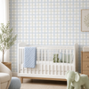 Papel de Parede Adesivo Xadrez Grid Azul e Verde