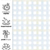 Papel de Parede Adesivo Xadrez Grid Azul e Verde