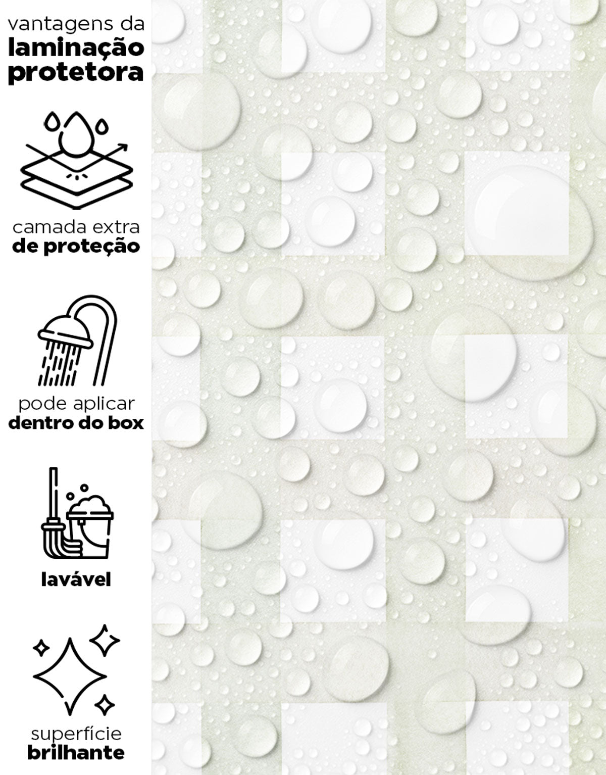 Papel de Parede Adesivo Xadrez Grid Aquarela Verde Claro