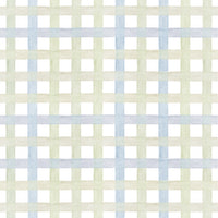 Papel de Parede Adesivo Xadrez Grid Verde e Azul