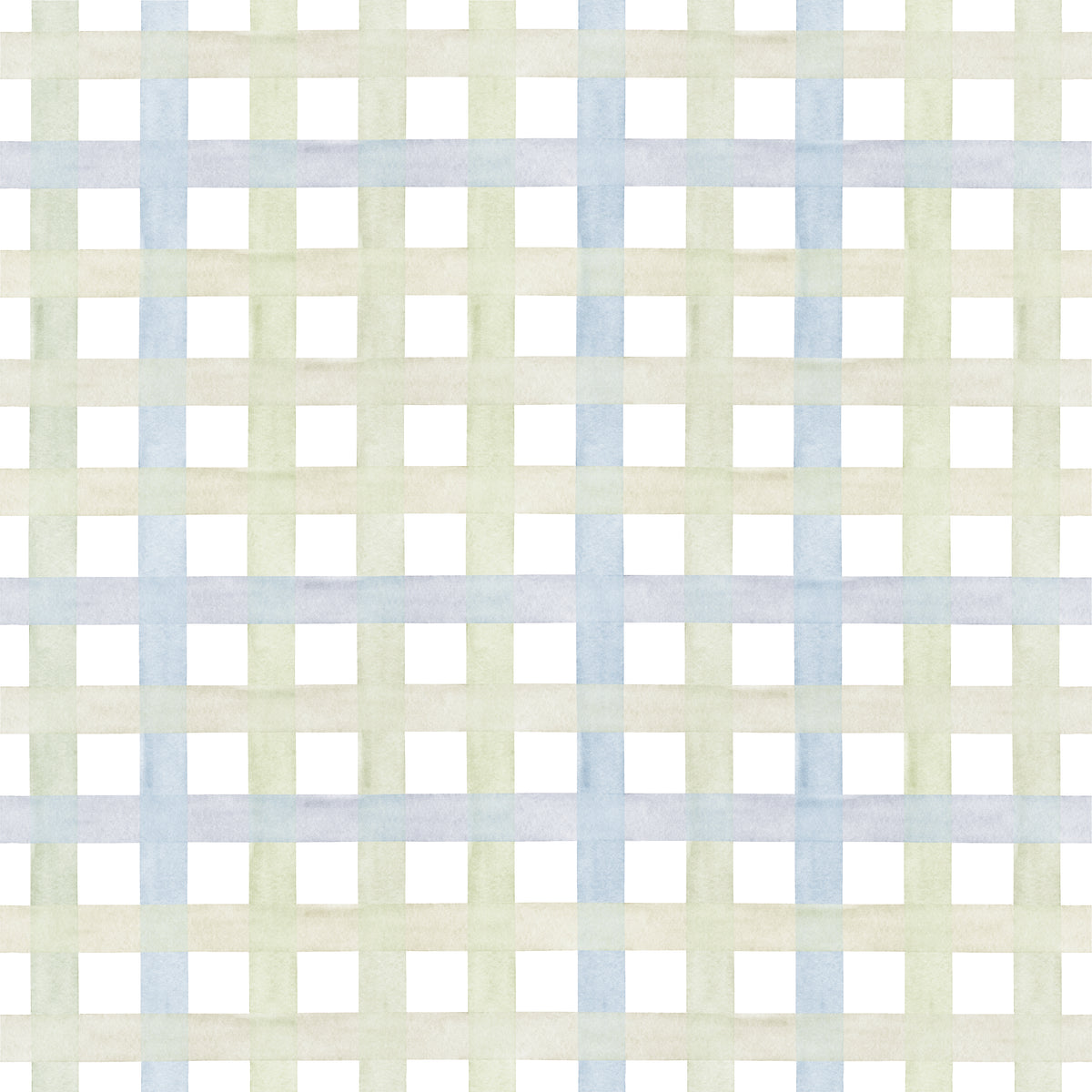 Papel de Parede Adesivo Xadrez Grid Verde e Azul