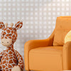 KIT DE 5 ROLOS - 3,00m x 50cm - Papel de Parede Adesivo Xadrez Grid Bege