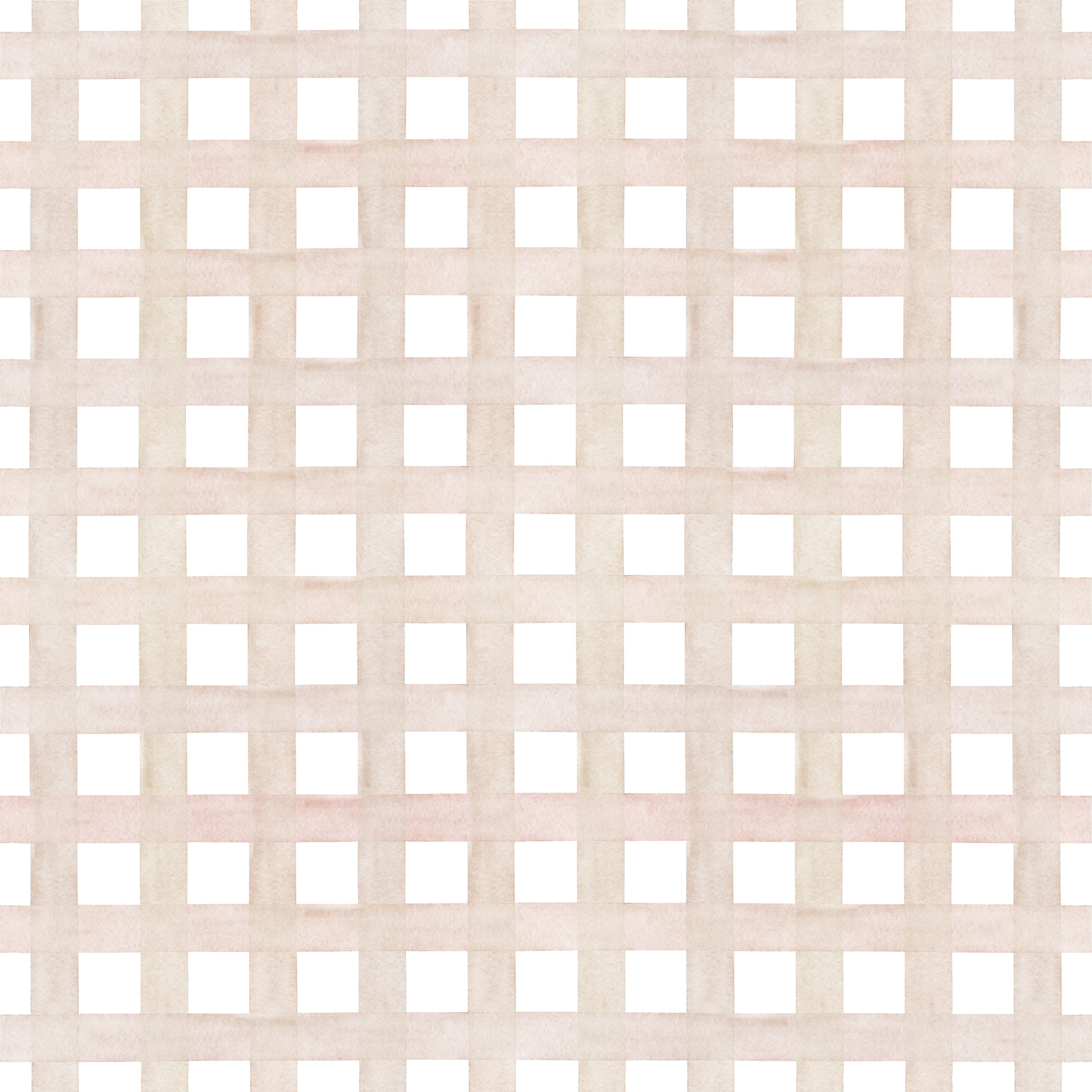 KIT DE 5 ROLOS - 3,00m x 50cm - Papel de Parede Adesivo Xadrez Grid Bege