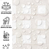 Papel de Parede Adesivo Xadrez Grid Bege
