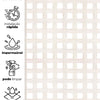Papel de Parede Adesivo Xadrez Grid Bege