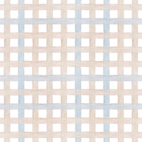 Papel de Parede Adesivo Xadrez Grid Bege e Azul