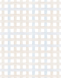 Papel de Parede Adesivo Xadrez Grid Bege e Azul
