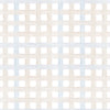 Papel de Parede Adesivo Xadrez Grid Bege e Azul
