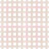 Papel de Parede Adesivo Xadrez Grid Bege e Rosa