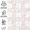 Papel de Parede Adesivo Xadrez Grid Bege e Rosa
