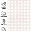 Papel de Parede Adesivo Xadrez Grid Bege e Rosa