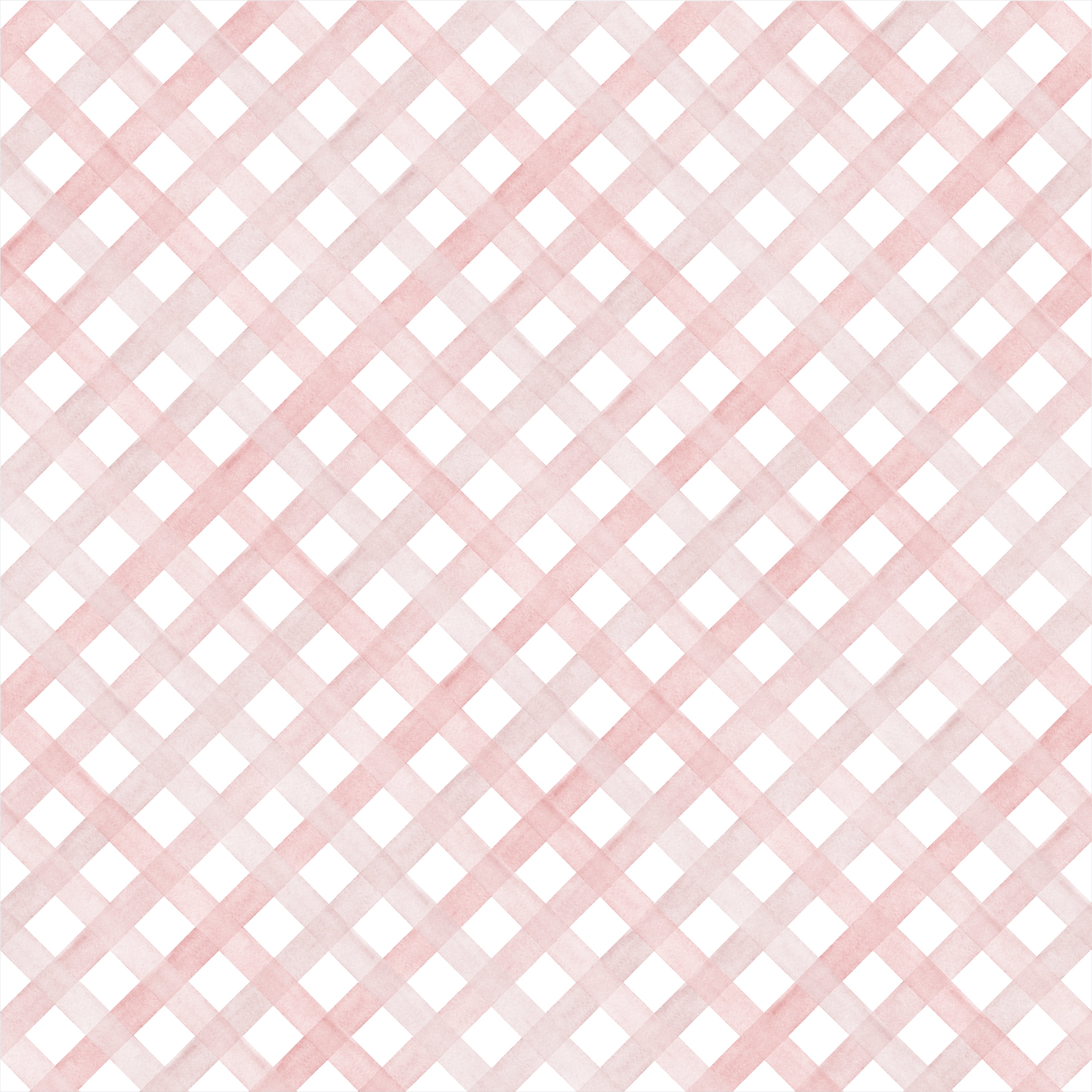 Papel de Parede Adesivo Trellis Aquarela Rosa Bebê