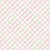 Papel de Parede Adesivo Trellis Aquarela Rosa Bebê e Verde