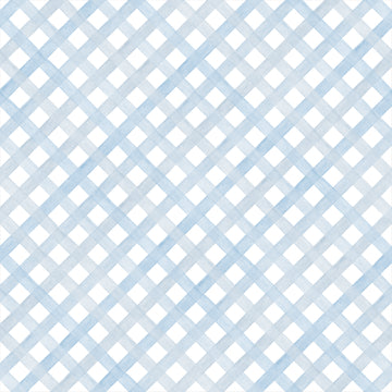 Papel de Parede Adesivo Trellis Aquarela Azul Claro
