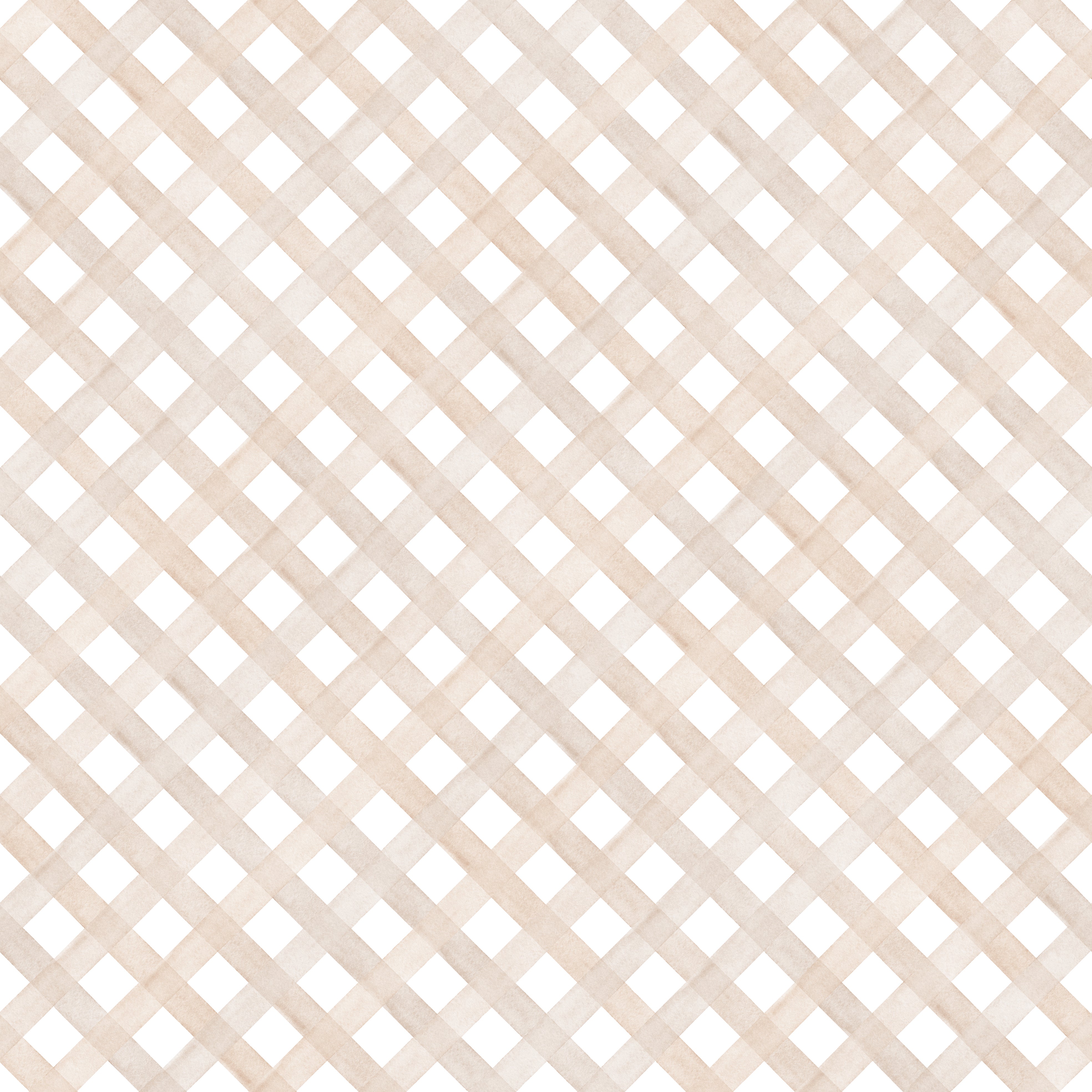 Papel de Parede Adesivo Trellis Aquarela Bege Claro