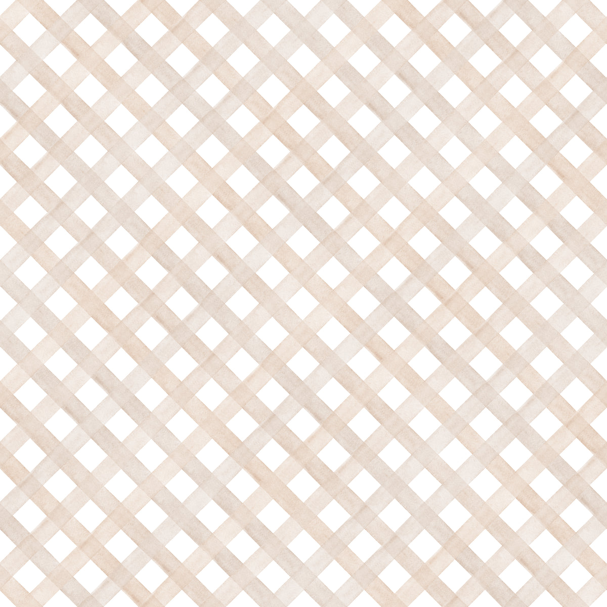 Papel de Parede Adesivo Trellis Aquarela Bege Claro