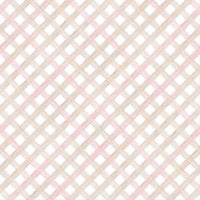 Papel de Parede Adesivo Trellis Aquarela Bege Claro e Rosa