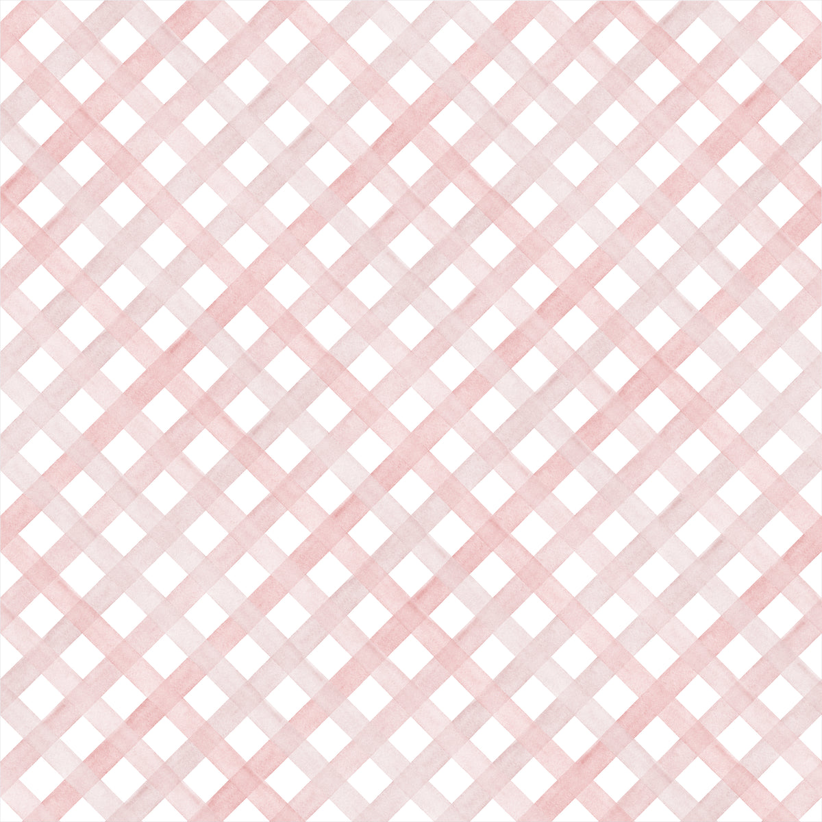 Papel de Parede Adesivo Trellis Aquarela Rosa Bebê