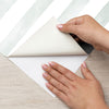 Papel de Parede Adesivo Listrado Aquarela Verde Suave
