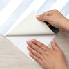 Papel de Parede Adesivo Listrado Aquarela Azul