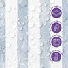 Papel de Parede Adesivo Listrado Aquarela Azul Escuro