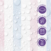 Papel de Parede Adesivo Listrado Aquarela Azul e Rosa