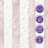 Papel de Parede Adesivo Listrado Aquarela Rosa Blush