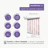 Papel de Parede Adesivo Listrado Aquarela Rosa Blush