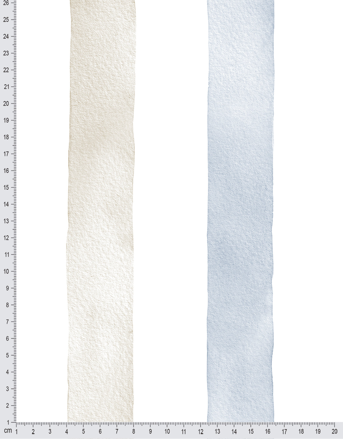 Papel de Parede Adesivo Listrado Aquarela Azul e Nude