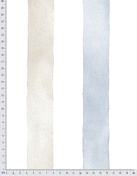 Papel de Parede Adesivo Listrado Aquarela Azul e Nude