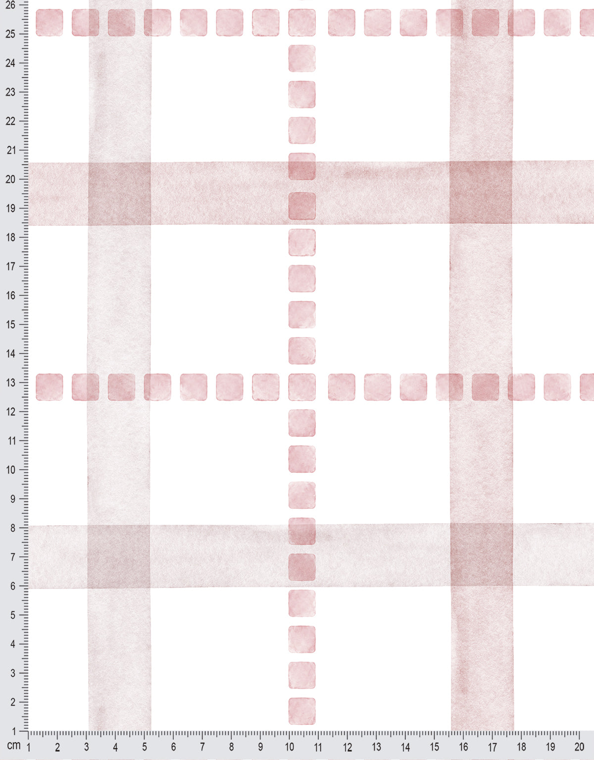 Papel de Parede Adesivo Xadrez Pontilhado Rosa