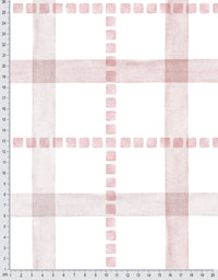 Papel de Parede Adesivo Xadrez Pontilhado Rosa