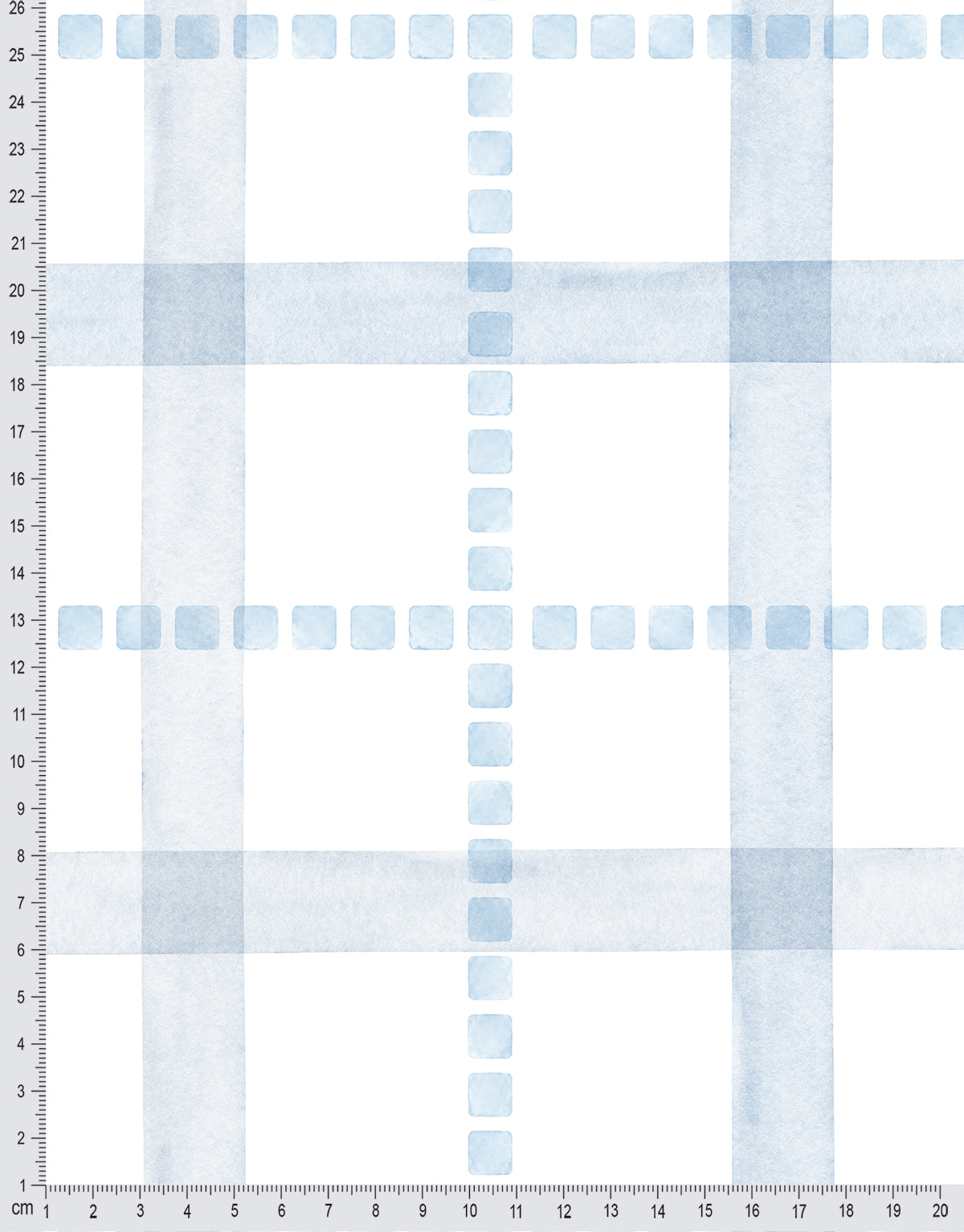 Papel de Parede Adesivo Xadrez Pontilhado Azul