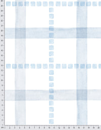 Papel de Parede Adesivo Xadrez Pontilhado Azul