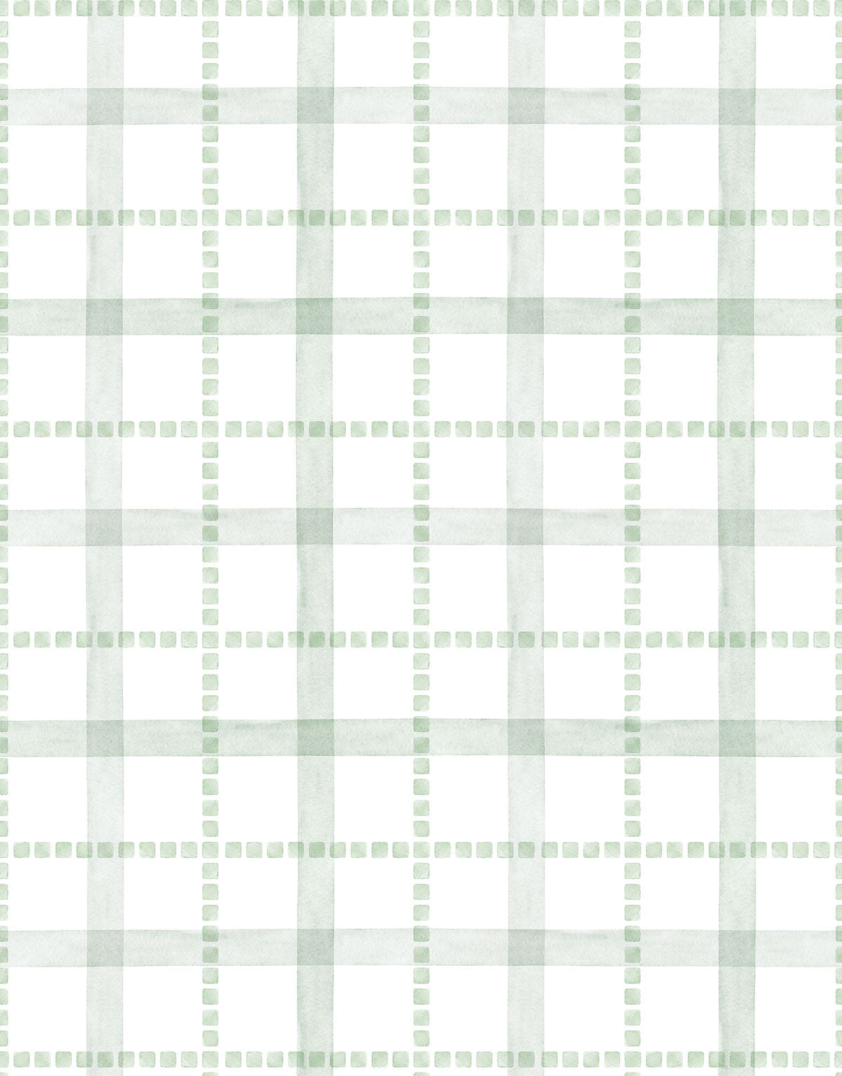 Papel de Parede Adesivo Xadrez Pontilhado Verde