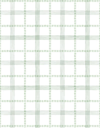 Papel de Parede Adesivo Xadrez Pontilhado Verde